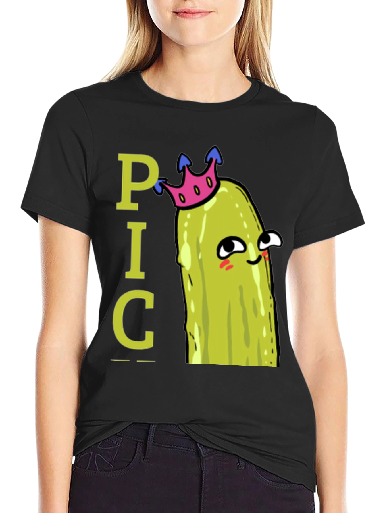 Pickle Pun T-Shirt - Funny Cartoon Graphic Tee