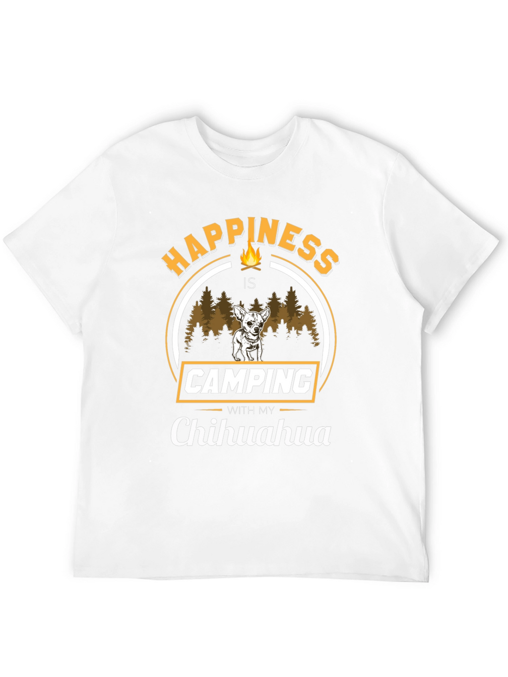 Camping with My Chihuahua T-Shirt – Funny Dog Lover Outdoor Tee
