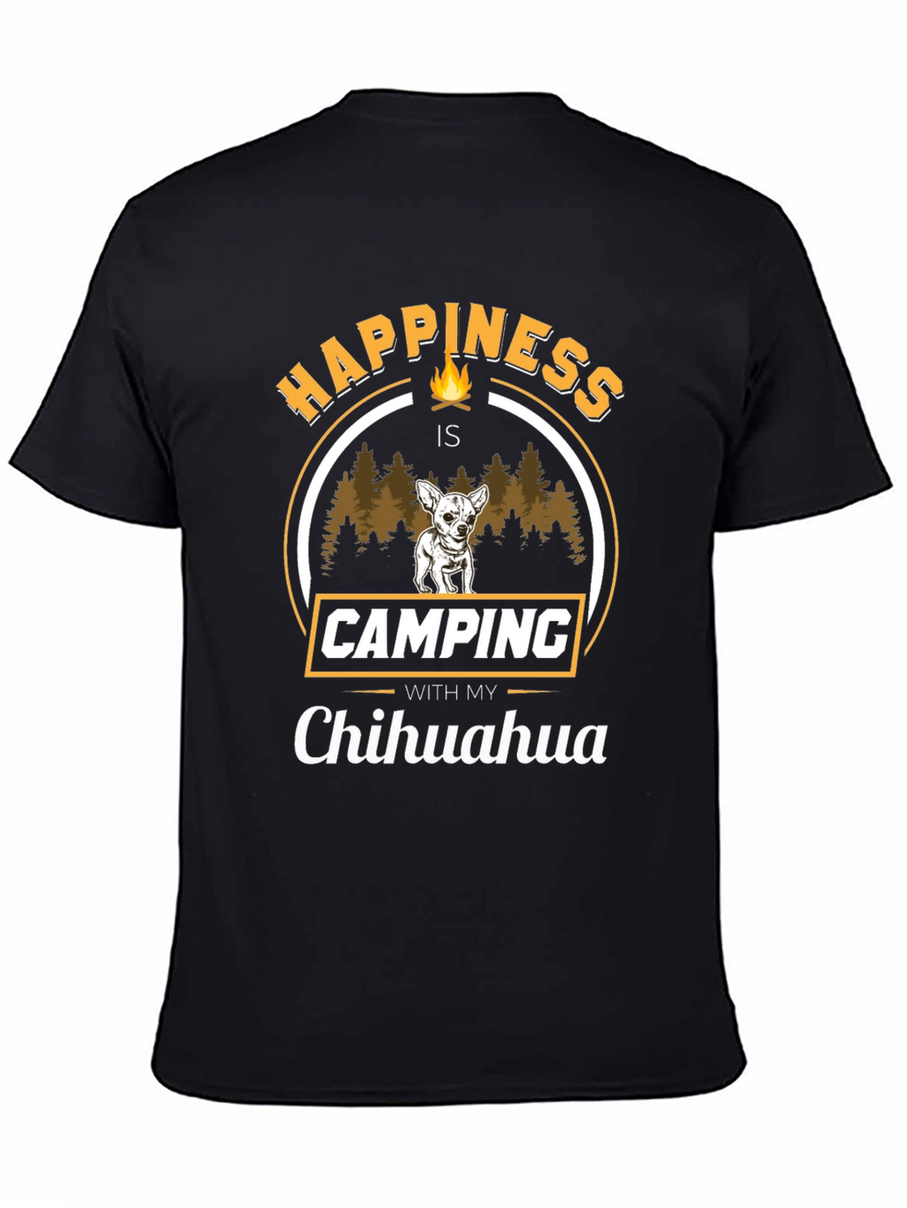 Camping with My Chihuahua T-Shirt – Funny Dog Lover Outdoor Tee