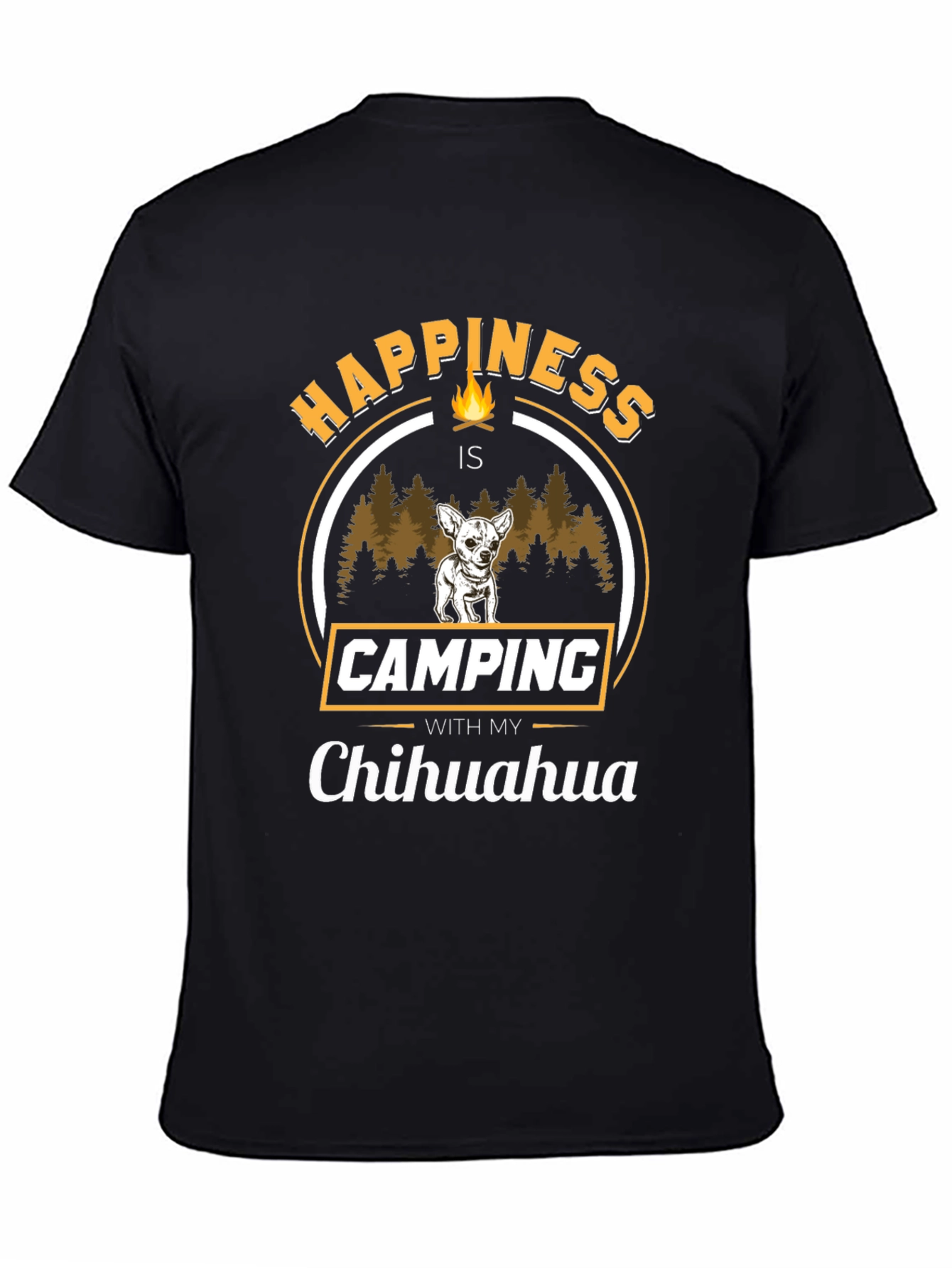Camping with My Chihuahua T-Shirt – Funny Dog Lover Outdoor Tee
