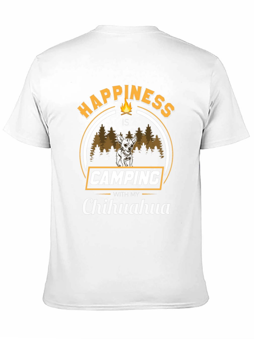 Camping with My Chihuahua T-Shirt – Funny Dog Lover Outdoor Tee