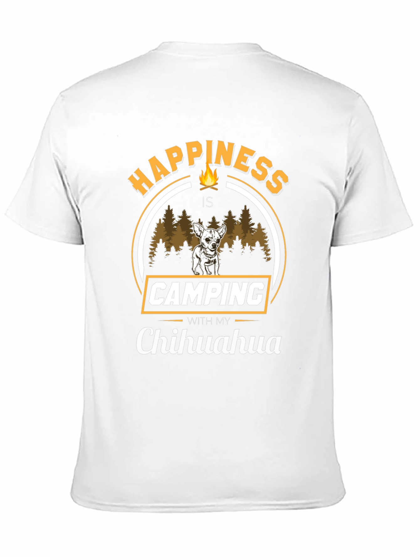 Camping with My Chihuahua T-Shirt – Funny Dog Lover Outdoor Tee