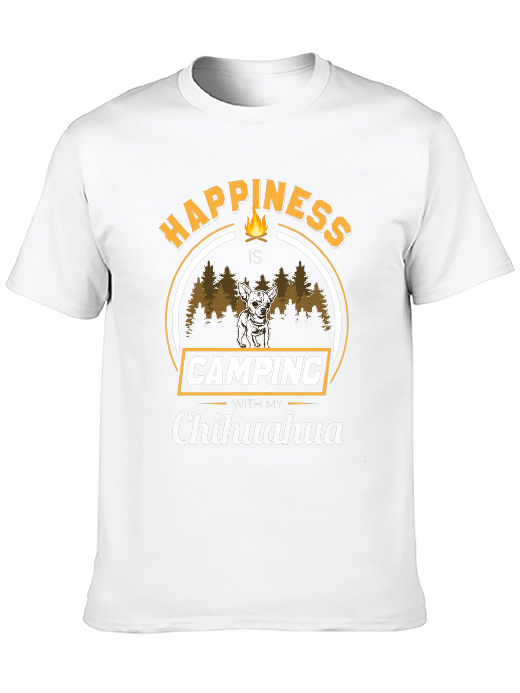 Camping with My Chihuahua T-Shirt – Funny Dog Lover Outdoor Tee