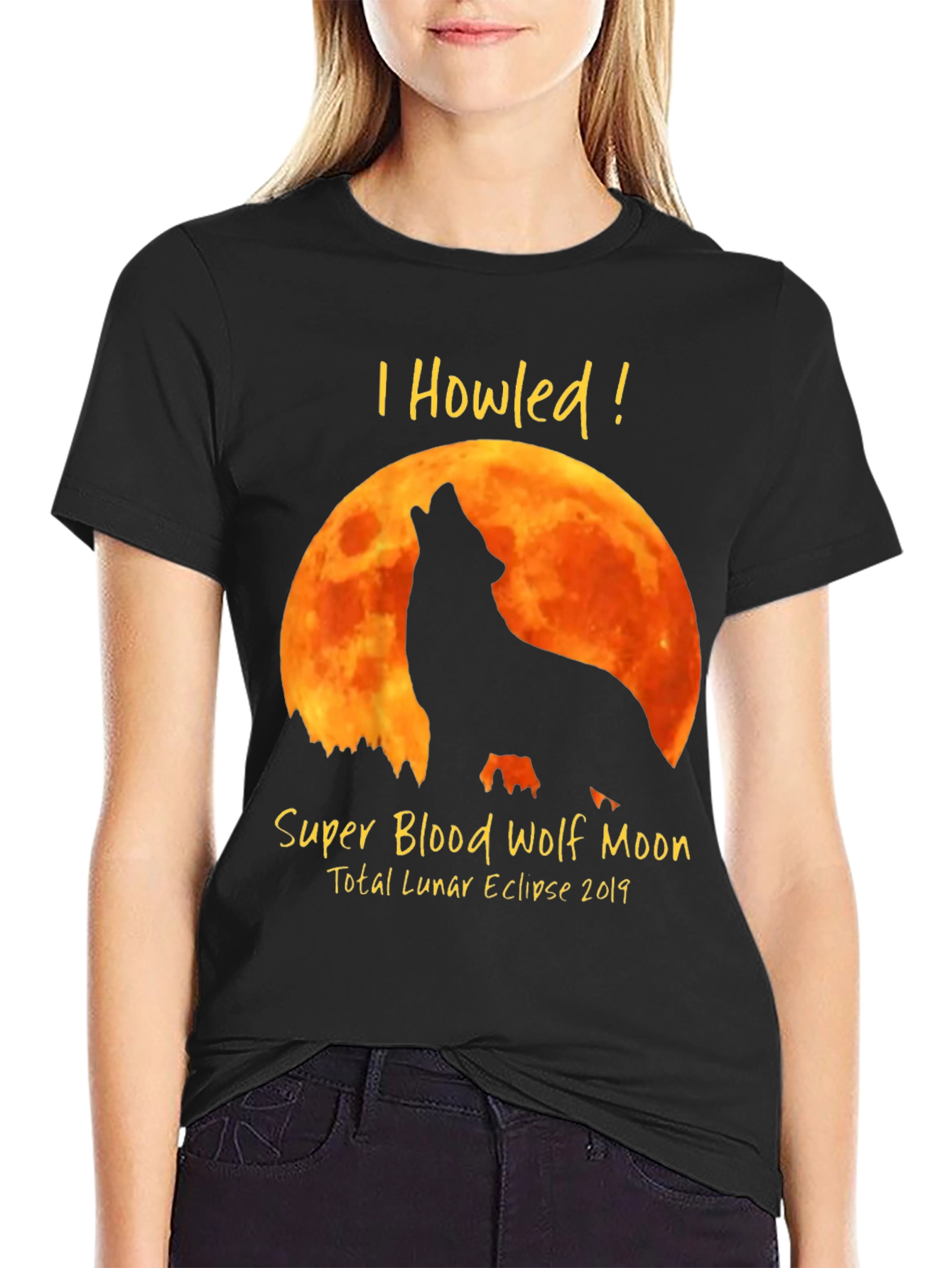 Super Blood Wolf Moon Total Lunar Eclipse 2019 T-Shirt