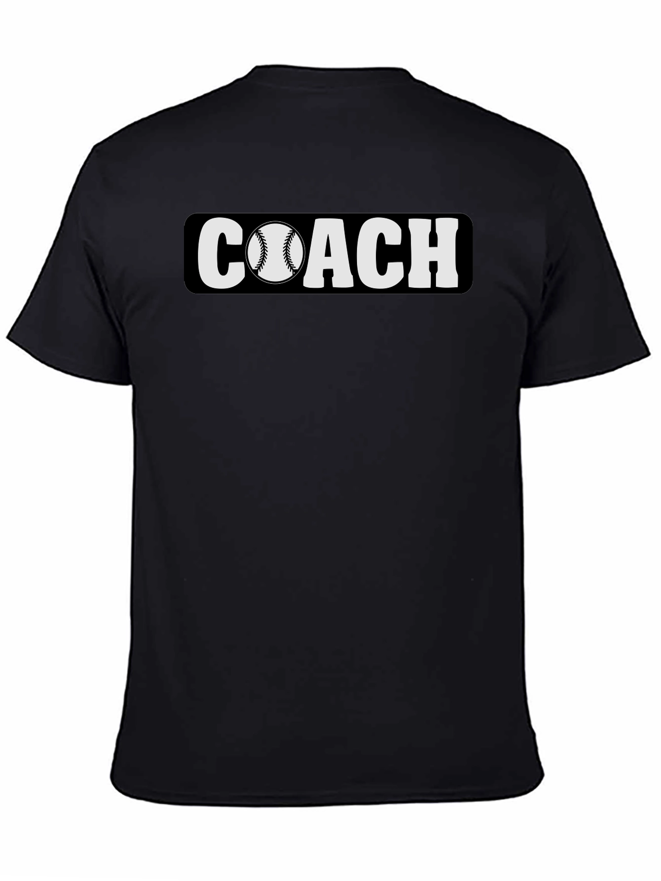 Baseball Coach T-Shirt - Black