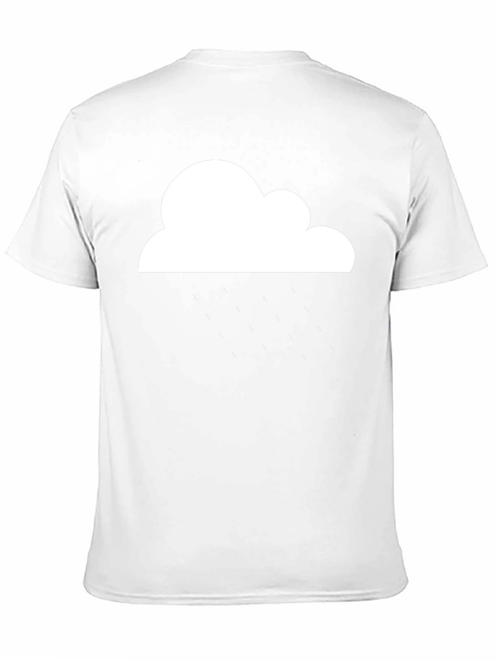 Rainy Cloud Graphic T-Shirt - Black Cotton Tee