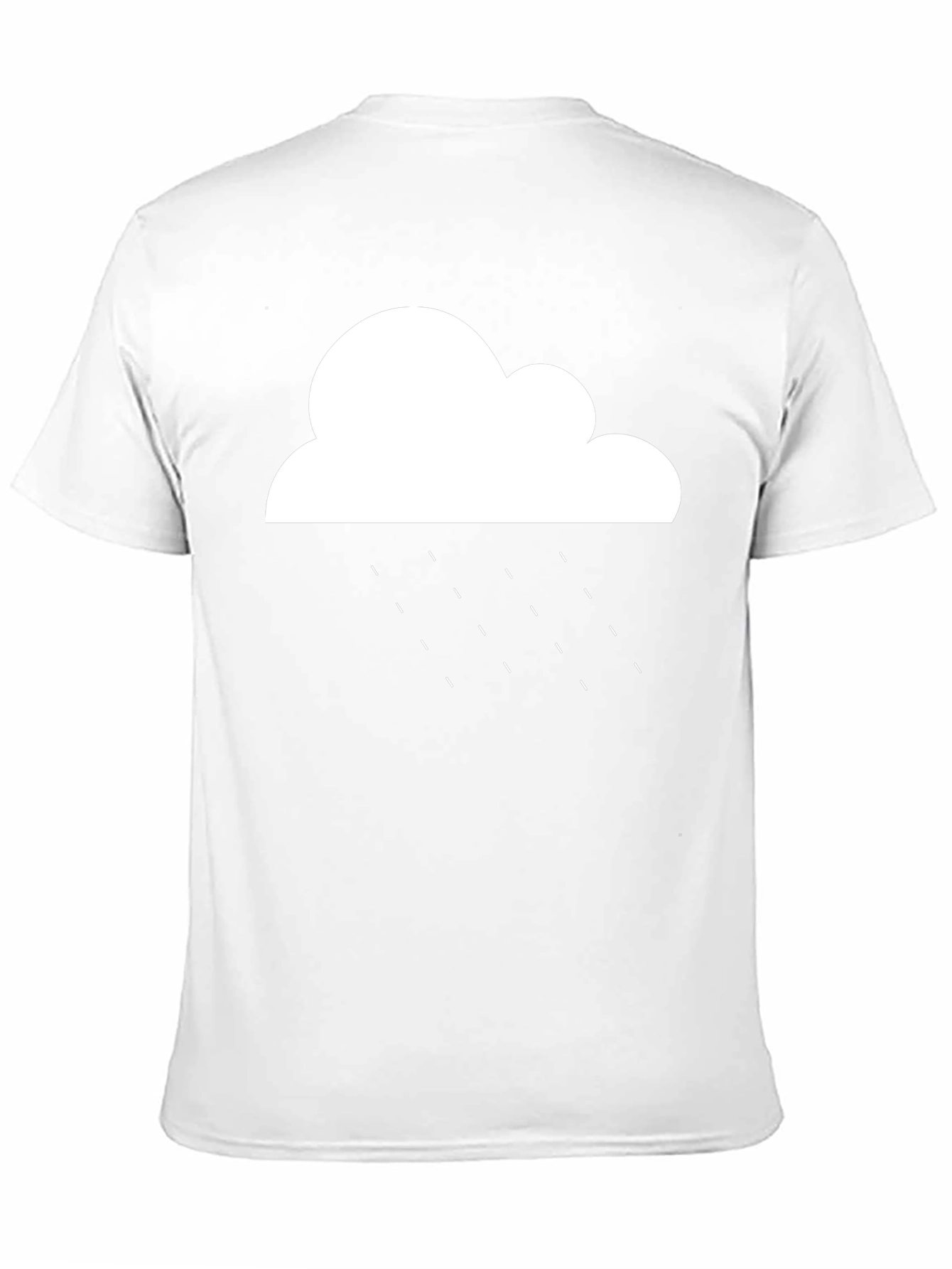 Rainy Cloud Graphic T-Shirt - Black Cotton Tee