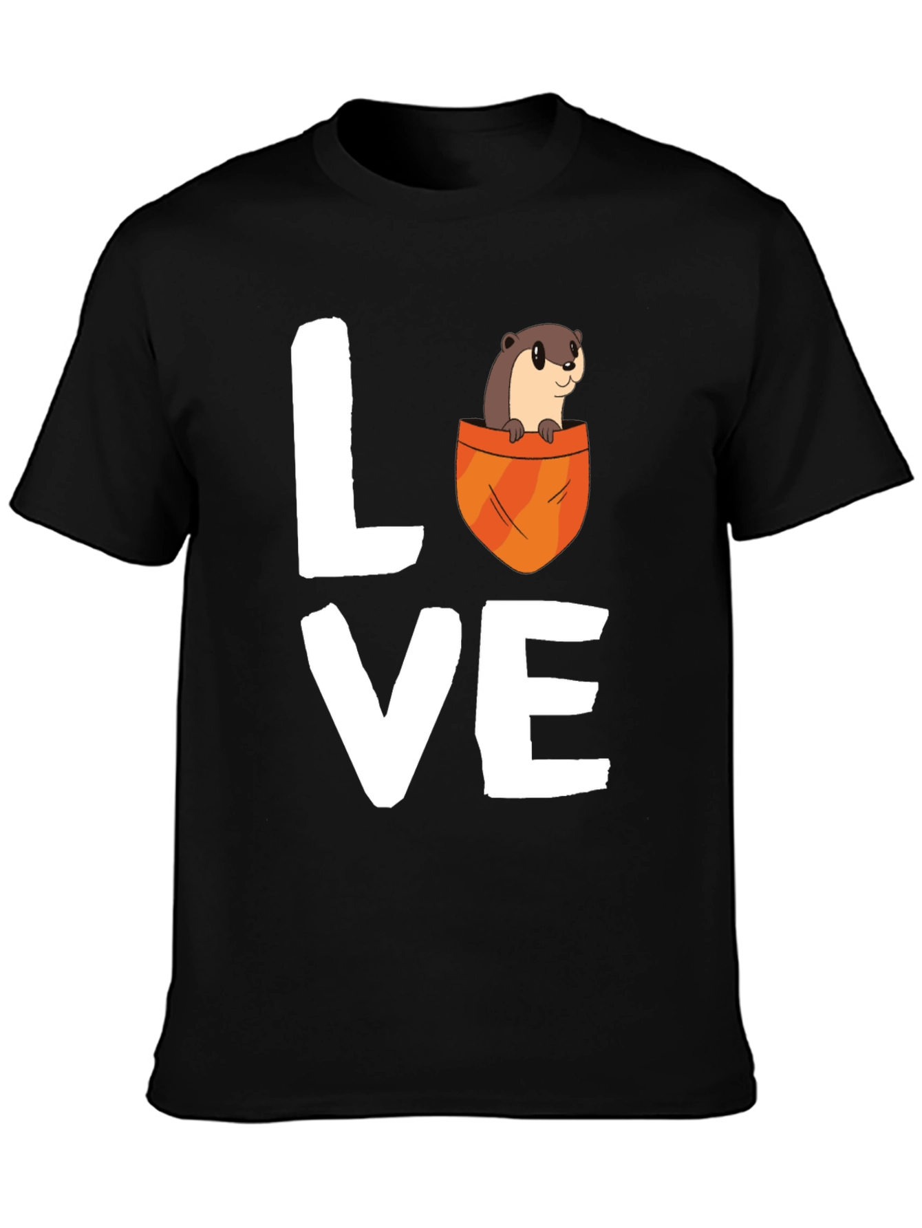Otter Love Graphic T-Shirt - Unisex Cotton Tee