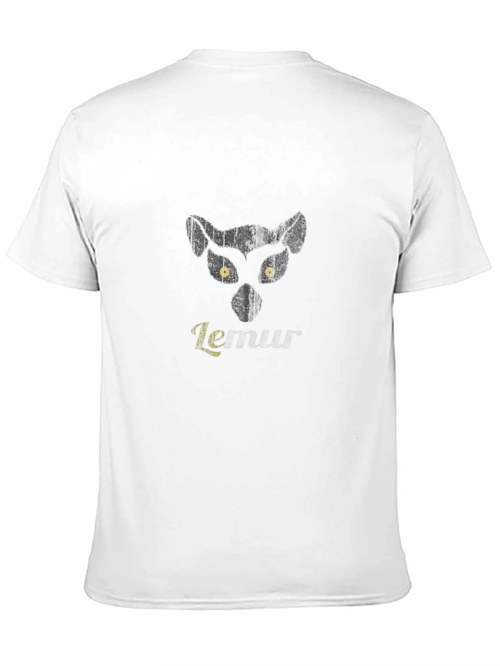 Lemur Graphic Print T-Shirt - Black Mens
