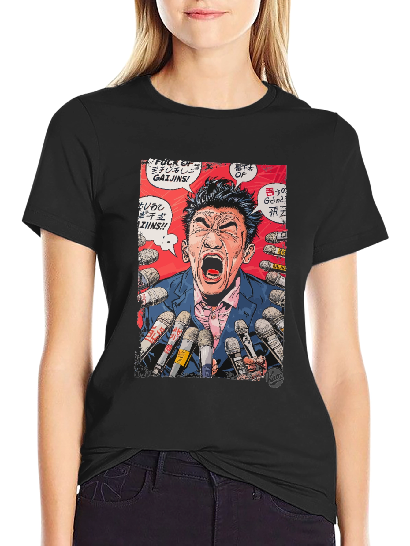 Comic Style Graphic T-Shirt