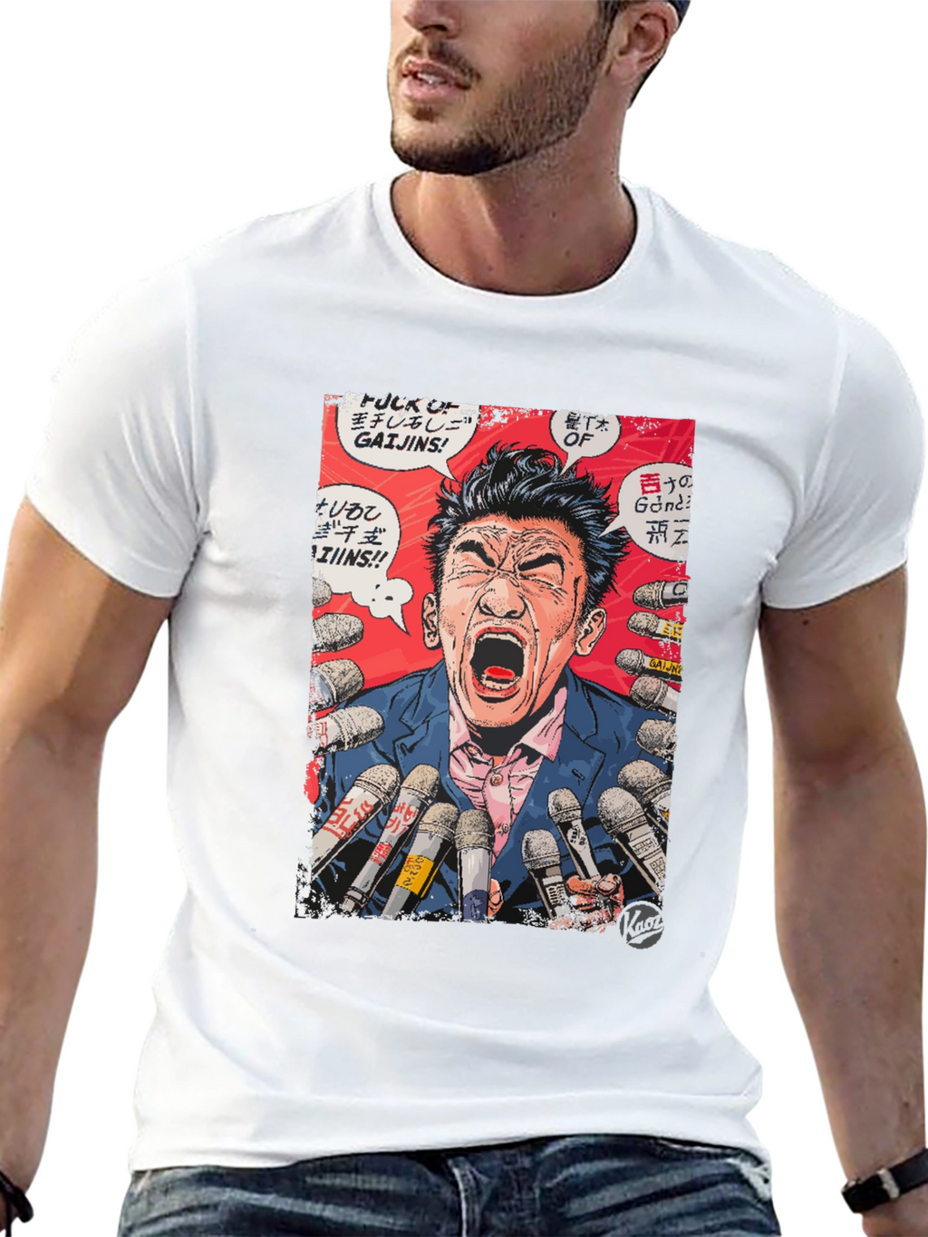 Comic Style Graphic T-Shirt