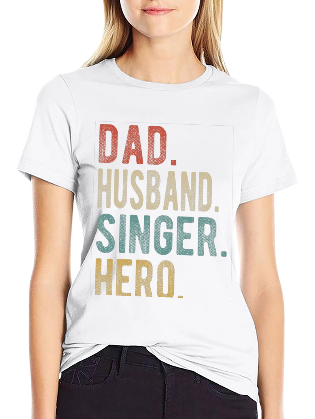 Dad Husband Singer Hero Graphic T-Shirt