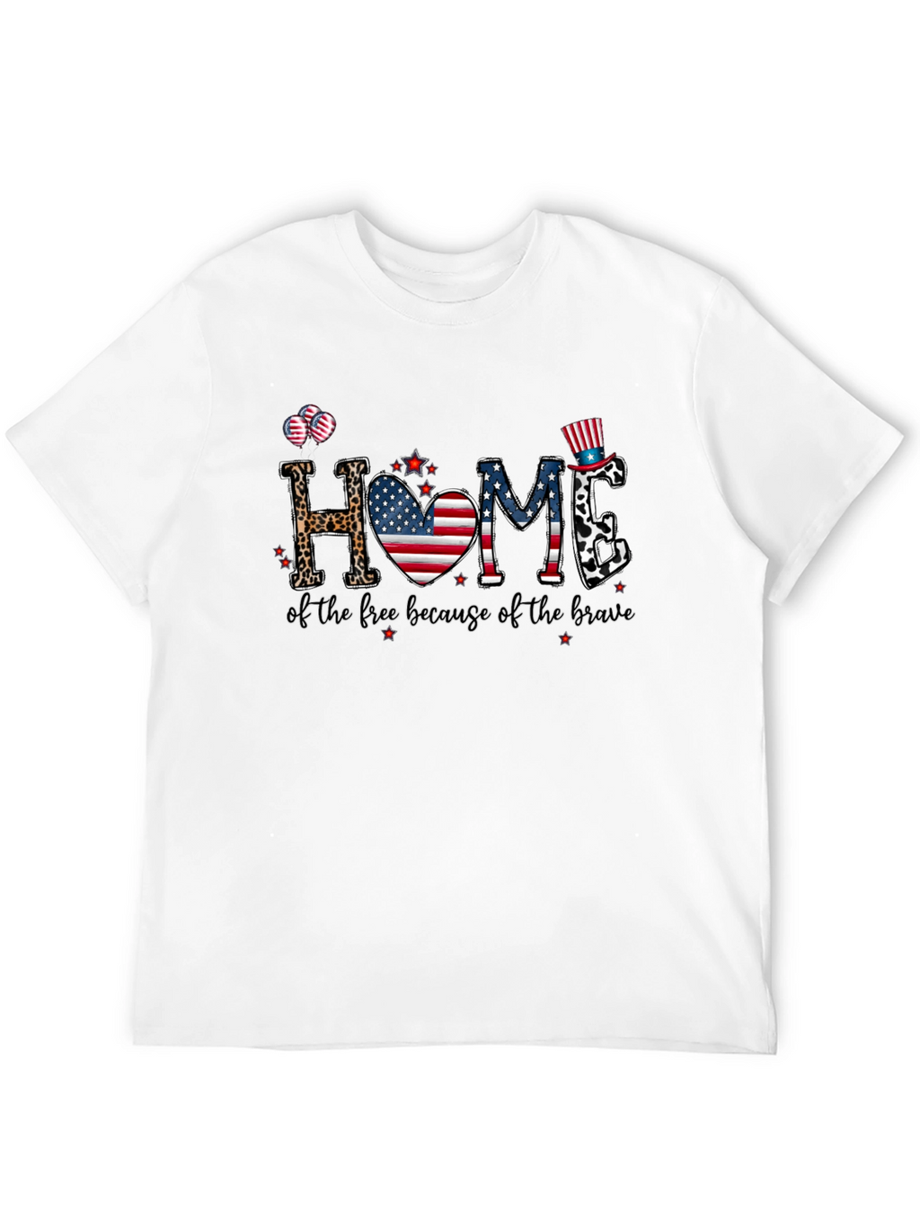 Patriotic Home Graphic T-Shirt