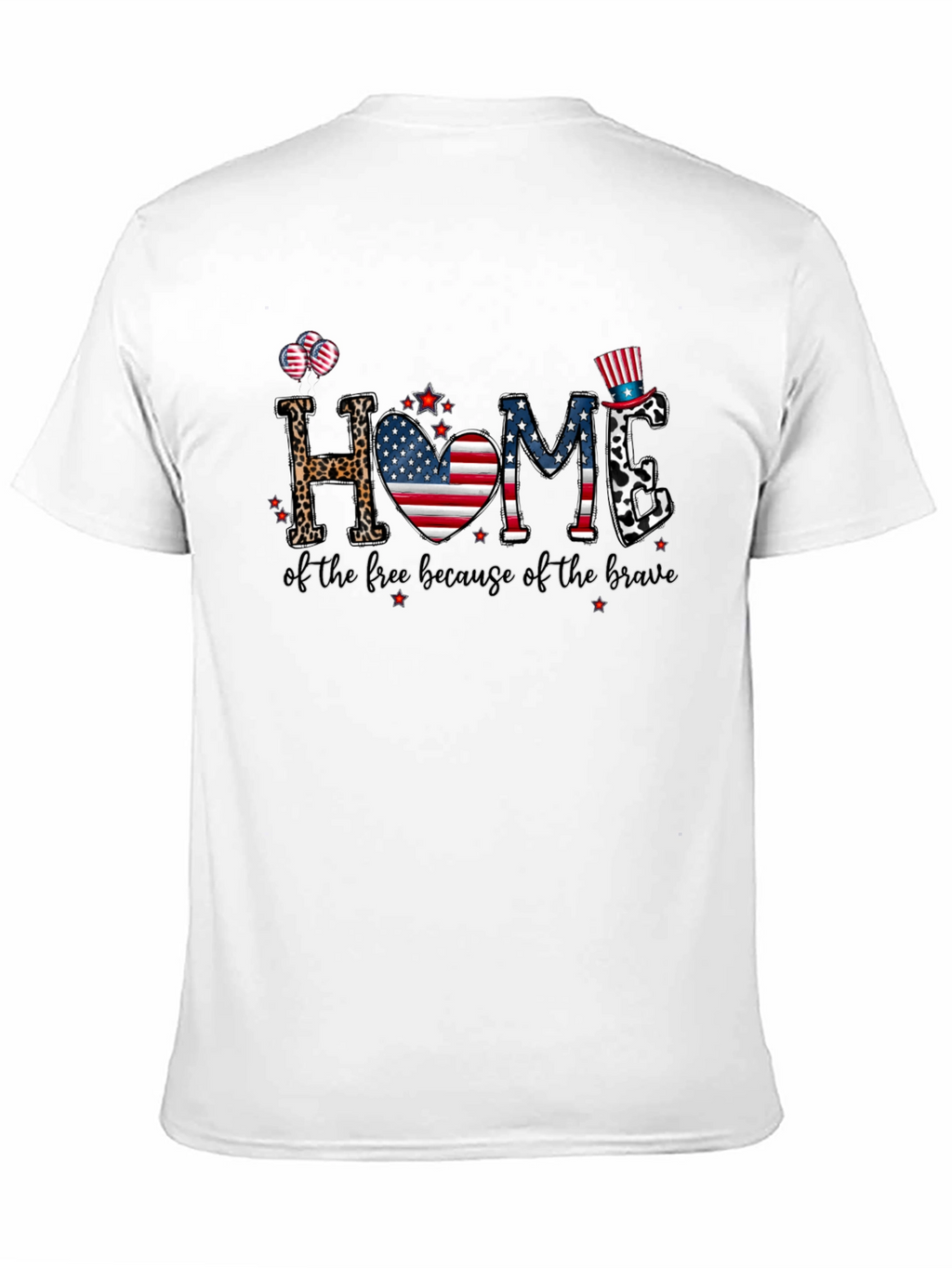 Patriotic Home Graphic T-Shirt