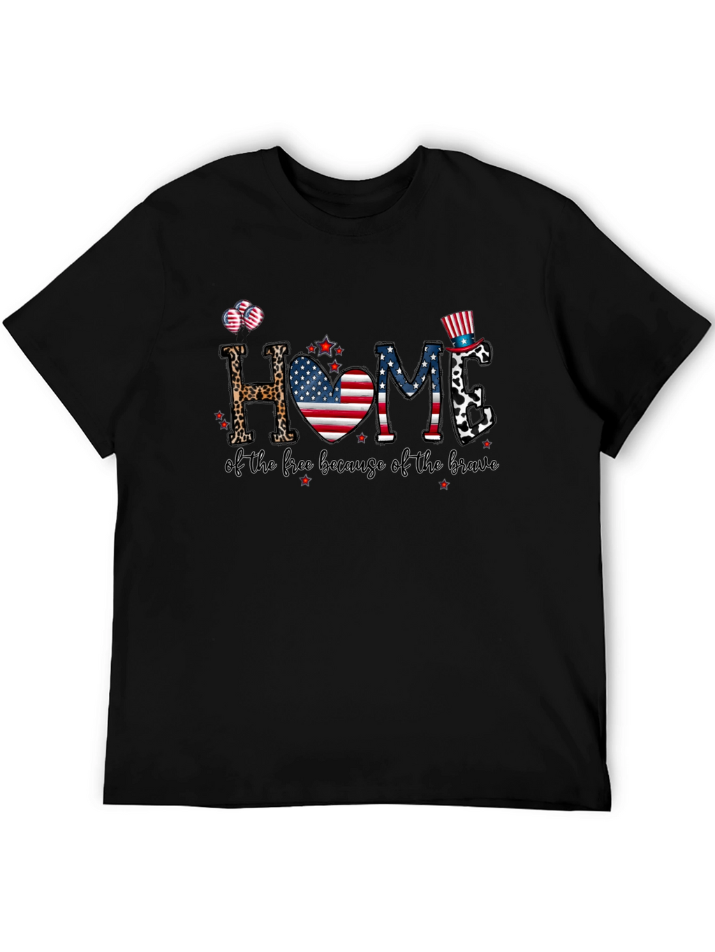 Patriotic Home Graphic T-Shirt