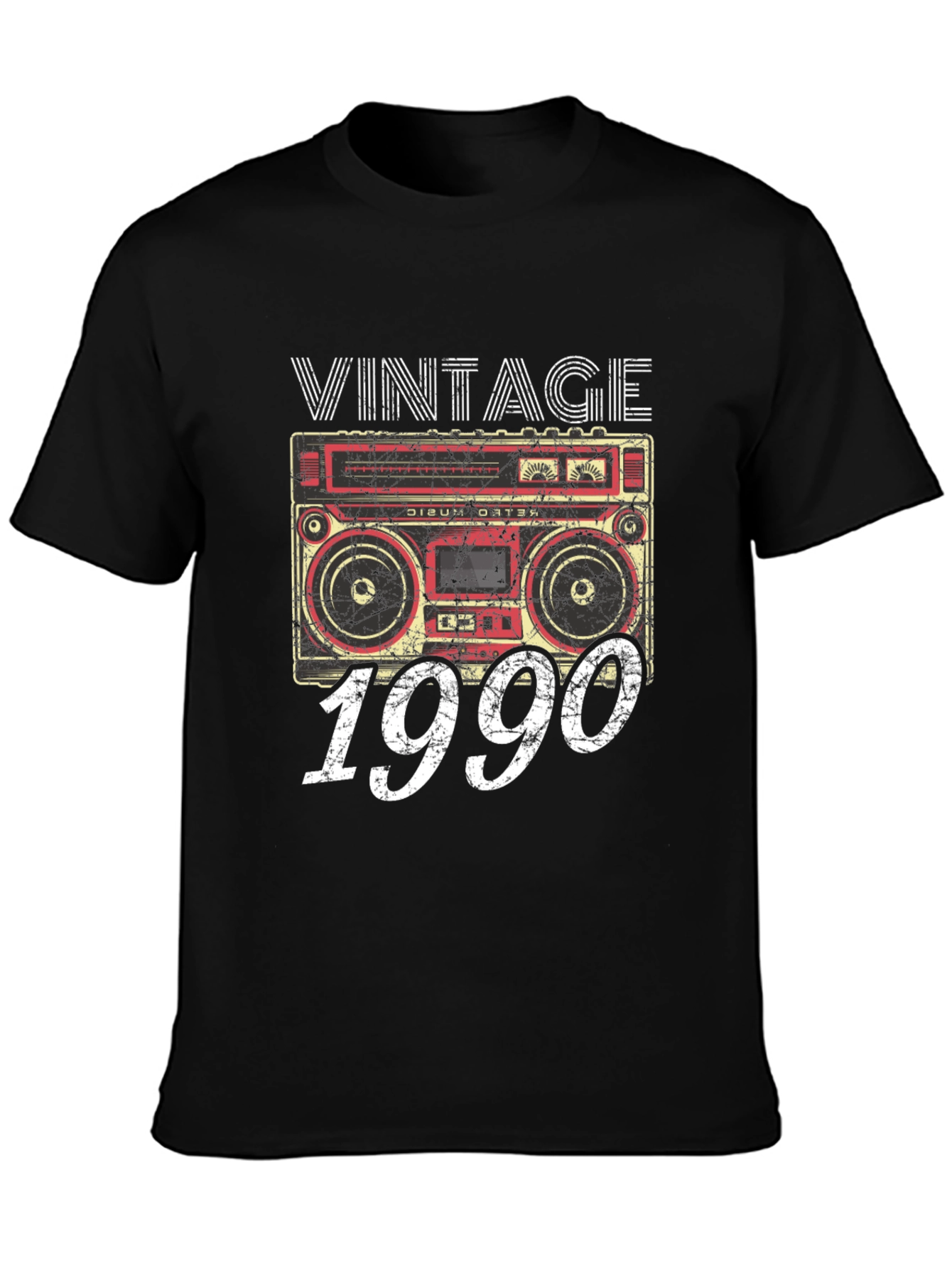 Vintage 1990 Boombox Graphic Tee