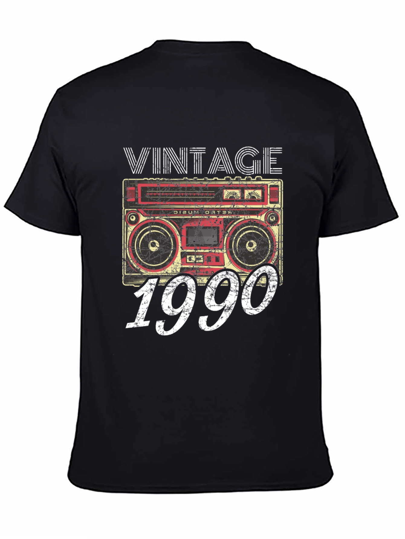 Vintage 1990 Boombox Graphic Tee