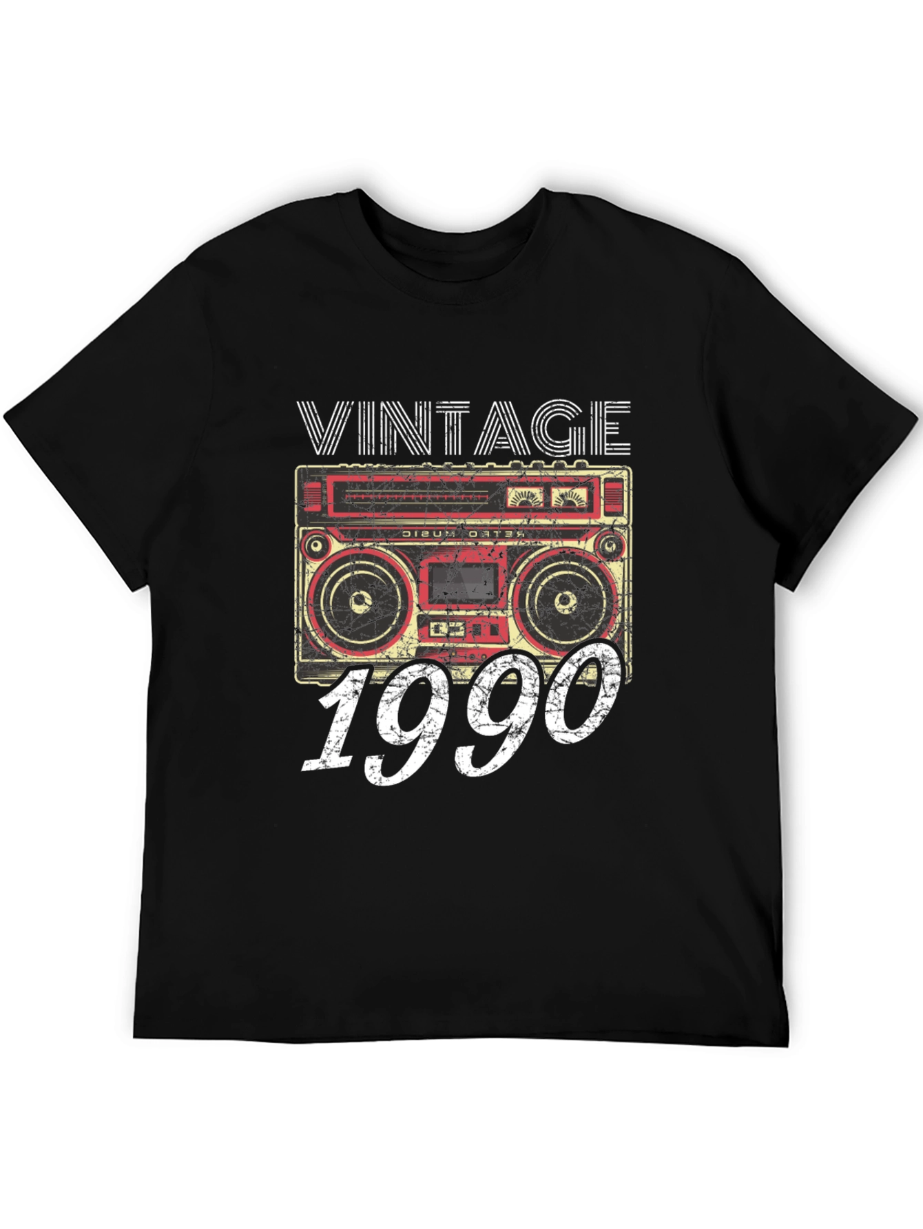 Vintage 1990 Boombox Graphic Tee