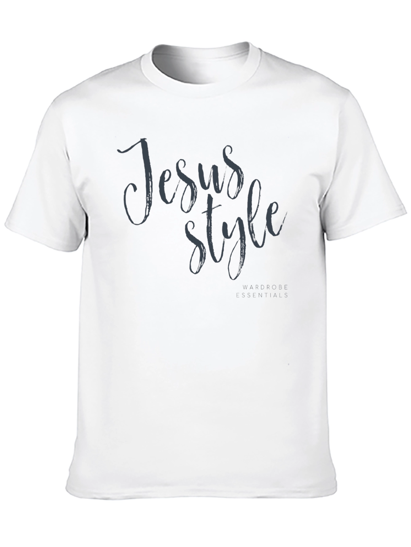 Jesus Style Black Graphic Tee Shirt