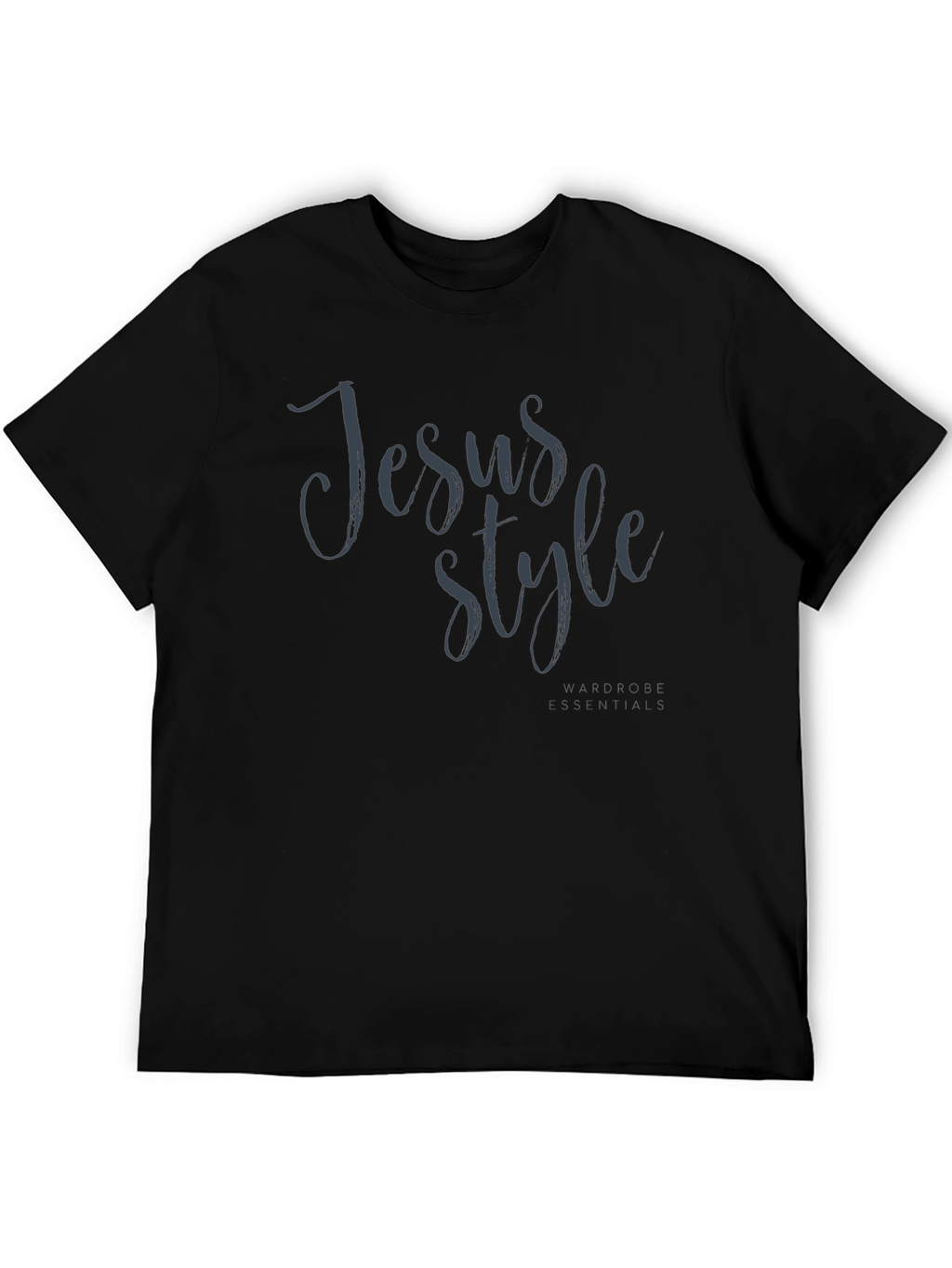 Jesus Style Black Graphic Tee Shirt