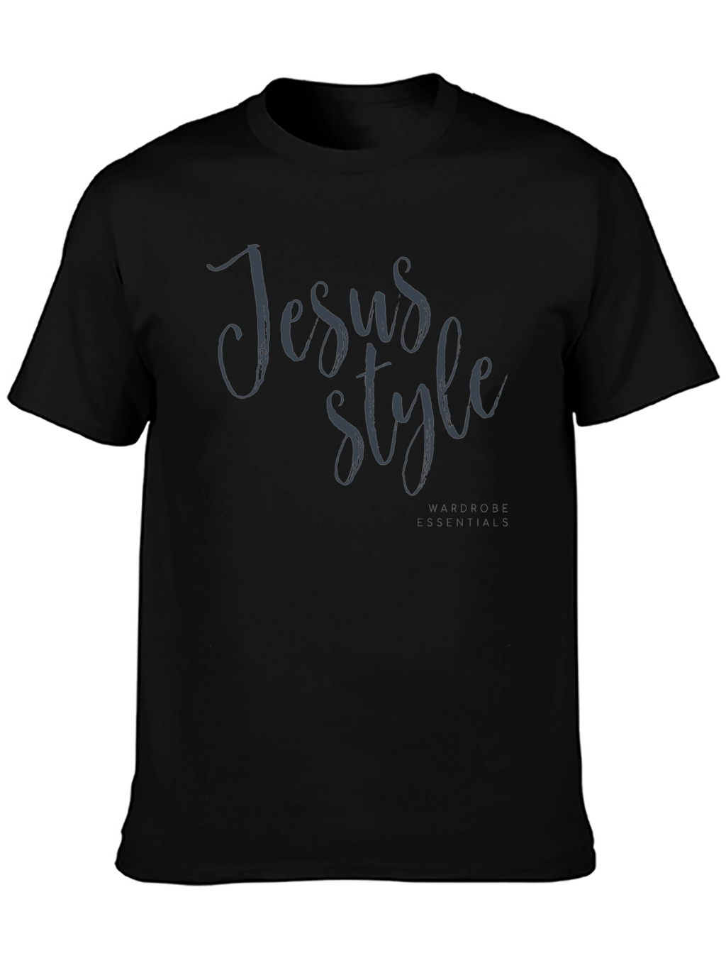 Jesus Style Black Graphic Tee Shirt