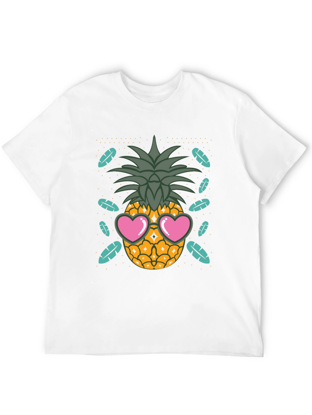 Cool Pineapple Heart Sunglasses T-Shirt