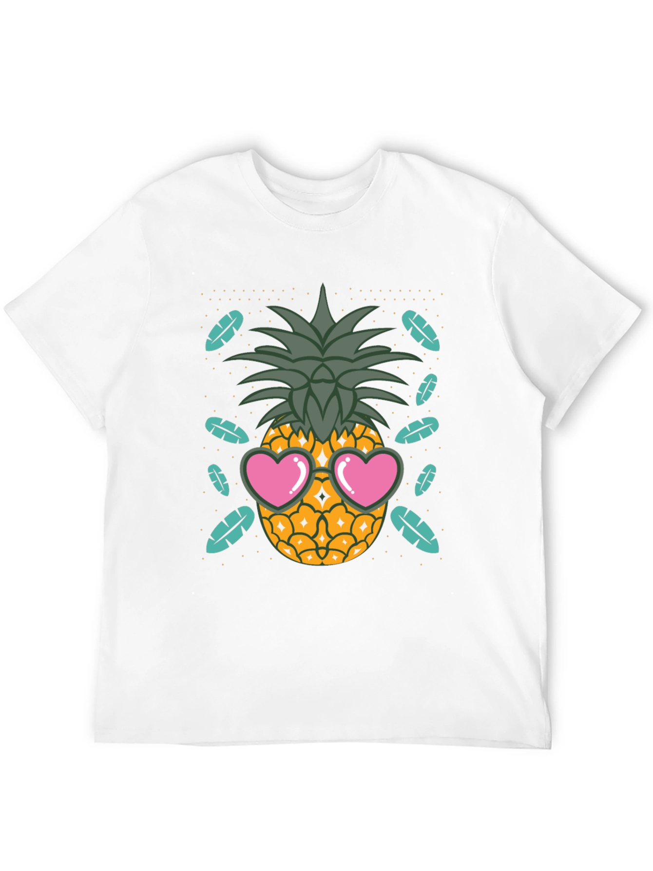 Cool Pineapple Heart Sunglasses T-Shirt