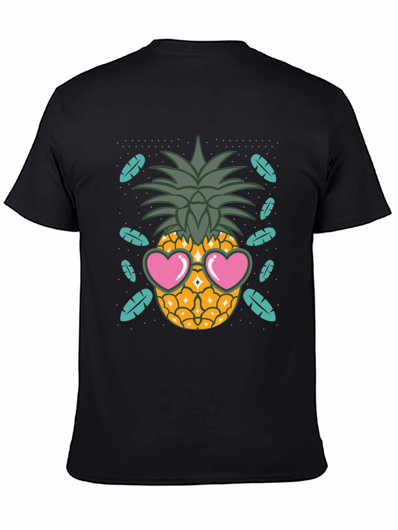 Cool Pineapple Heart Sunglasses T-Shirt