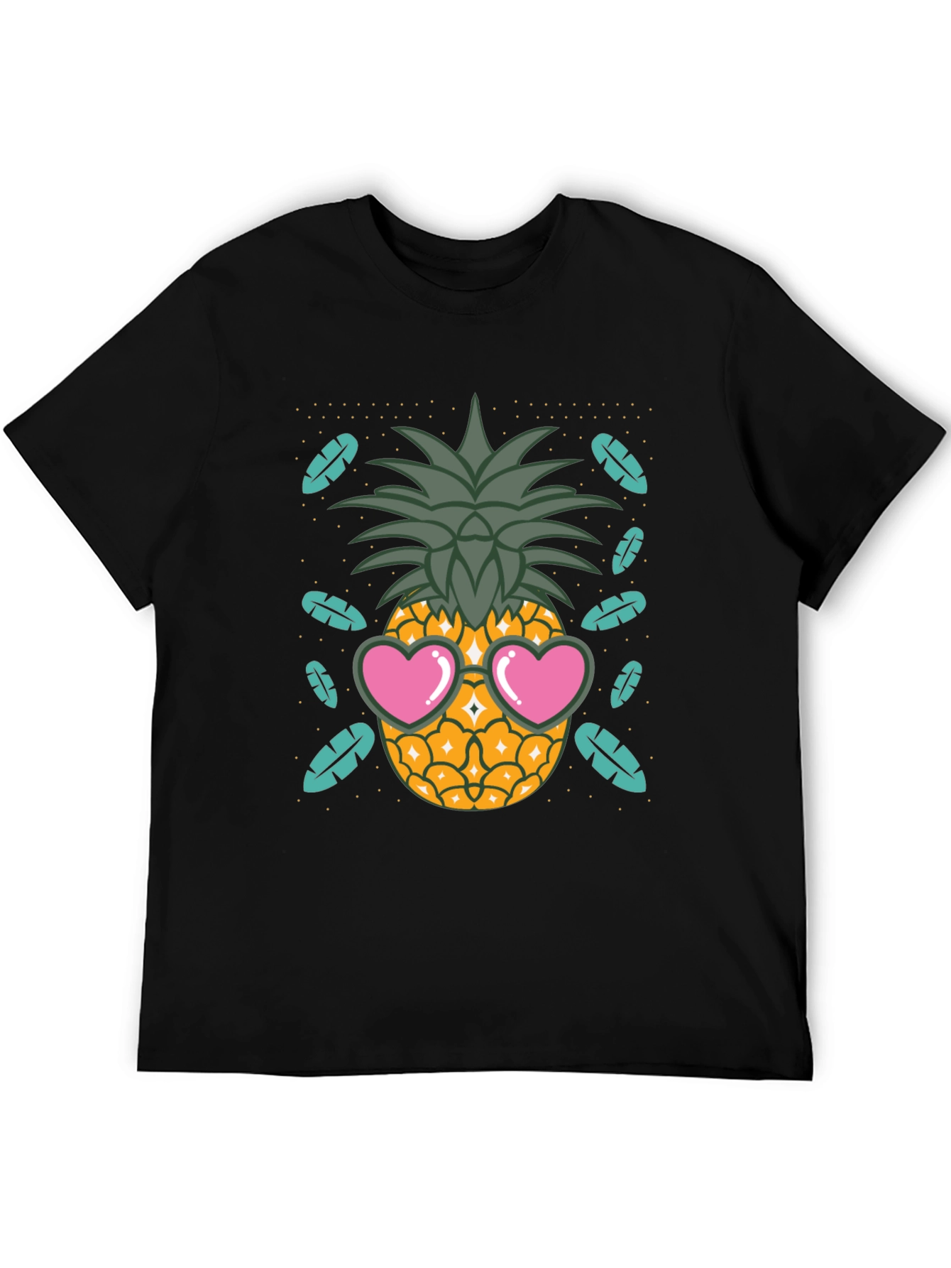 Cool Pineapple Heart Sunglasses T-Shirt
