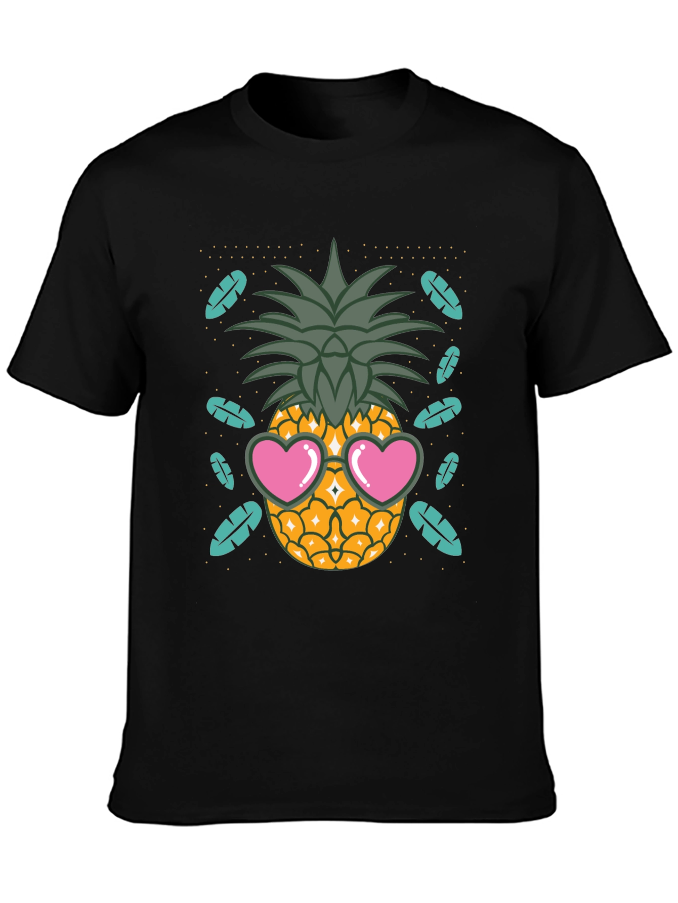 Cool Pineapple Heart Sunglasses T-Shirt