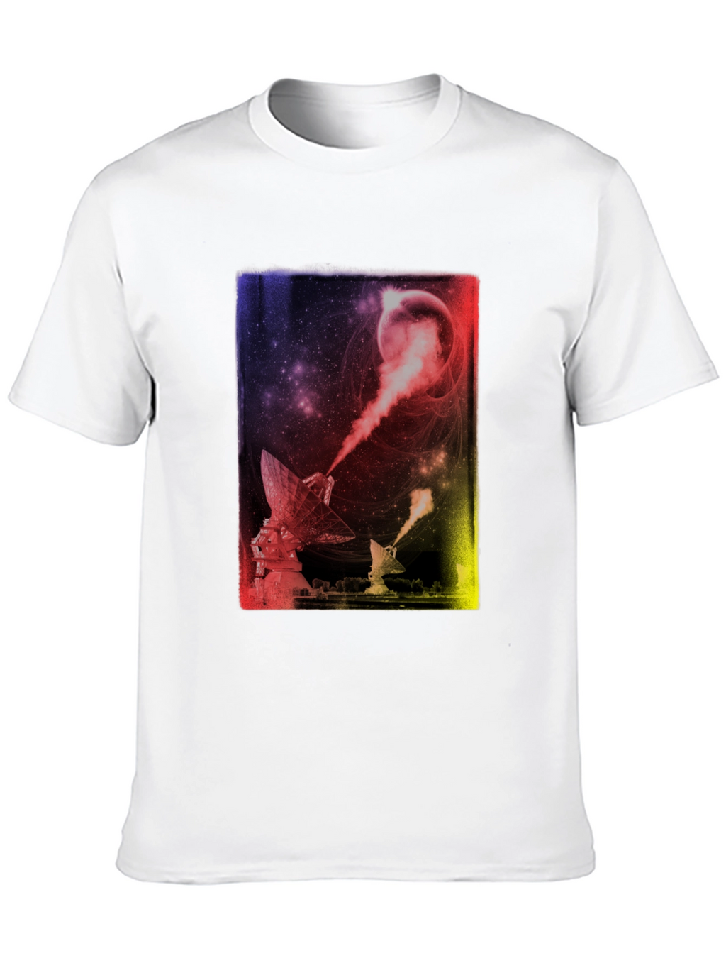 Cosmic Telescope Graphic Tee - Soft Cotton Comfort