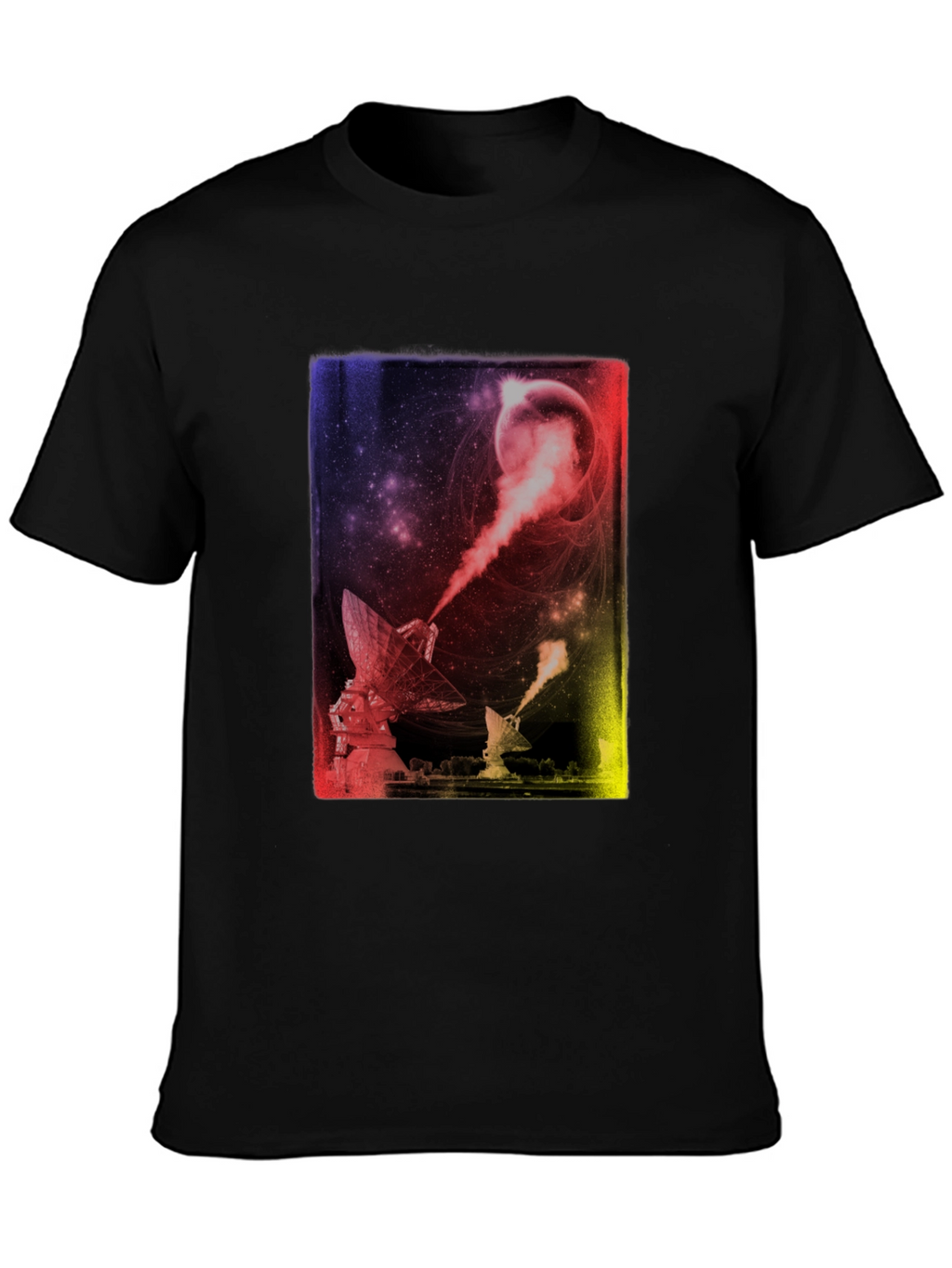 Cosmic Telescope Graphic Tee - Soft Cotton Comfort