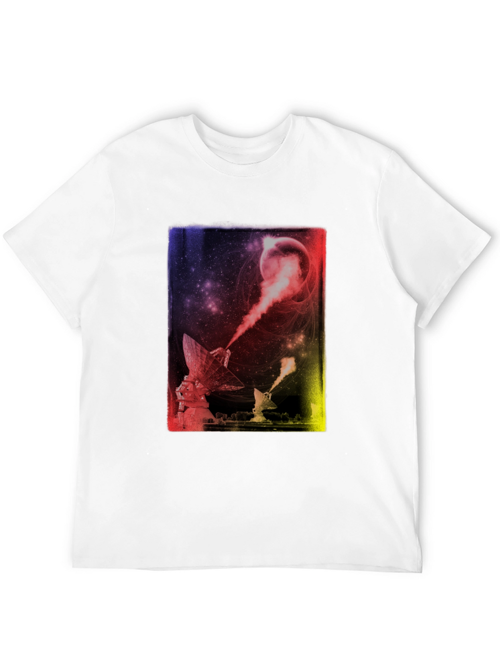 Cosmic Telescope Graphic Tee - Soft Cotton Comfort