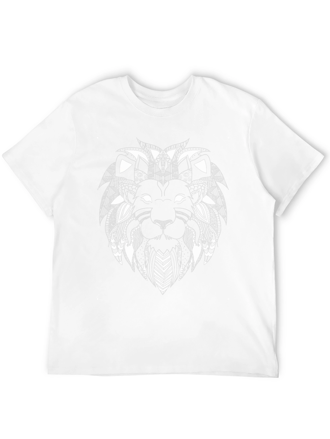 Lion Head Graphic Black T-Shirt