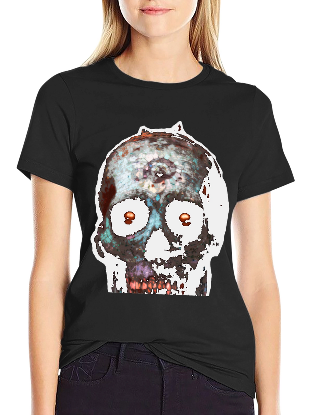 Edgy Skull Graphic Tee