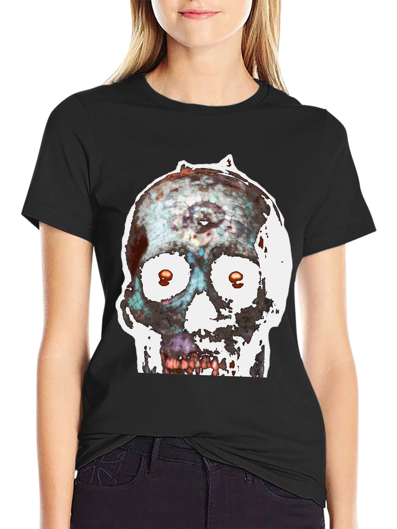 Edgy Skull Graphic Tee