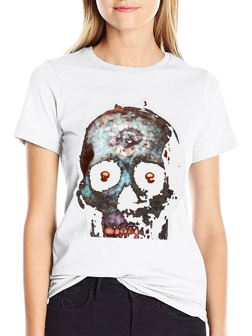 Edgy Skull Graphic Tee