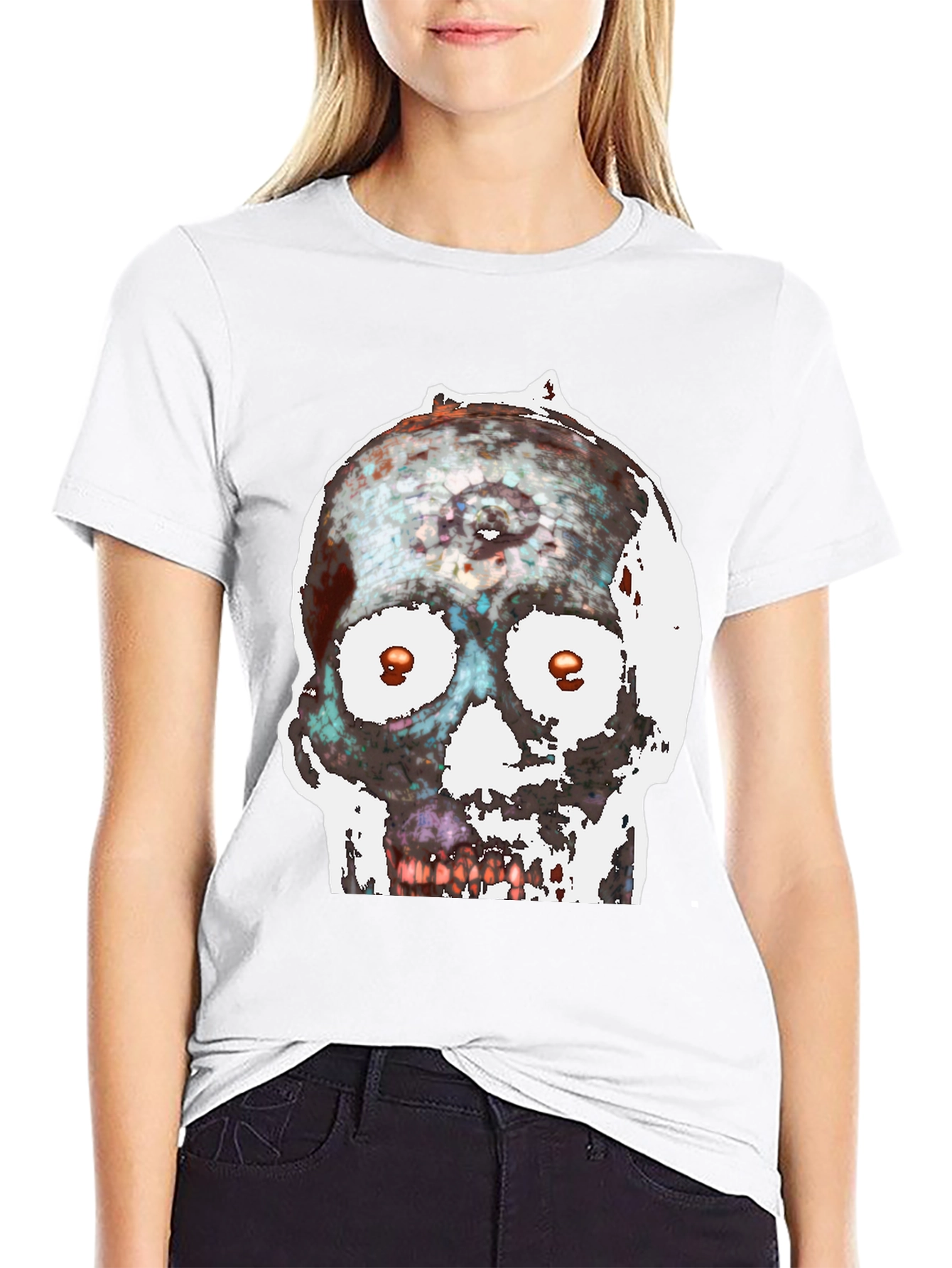 Edgy Skull Graphic Tee