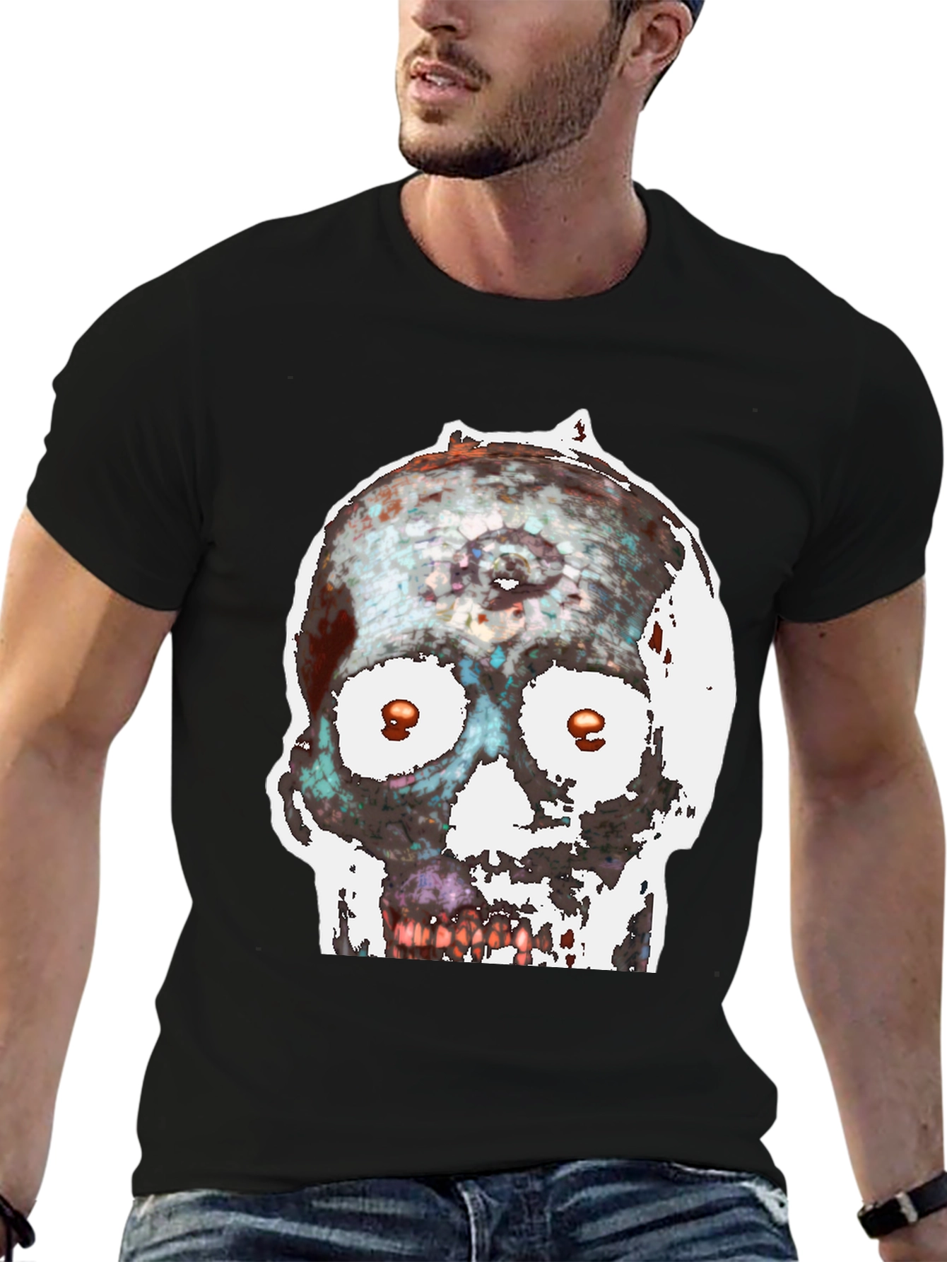 Edgy Skull Graphic Tee