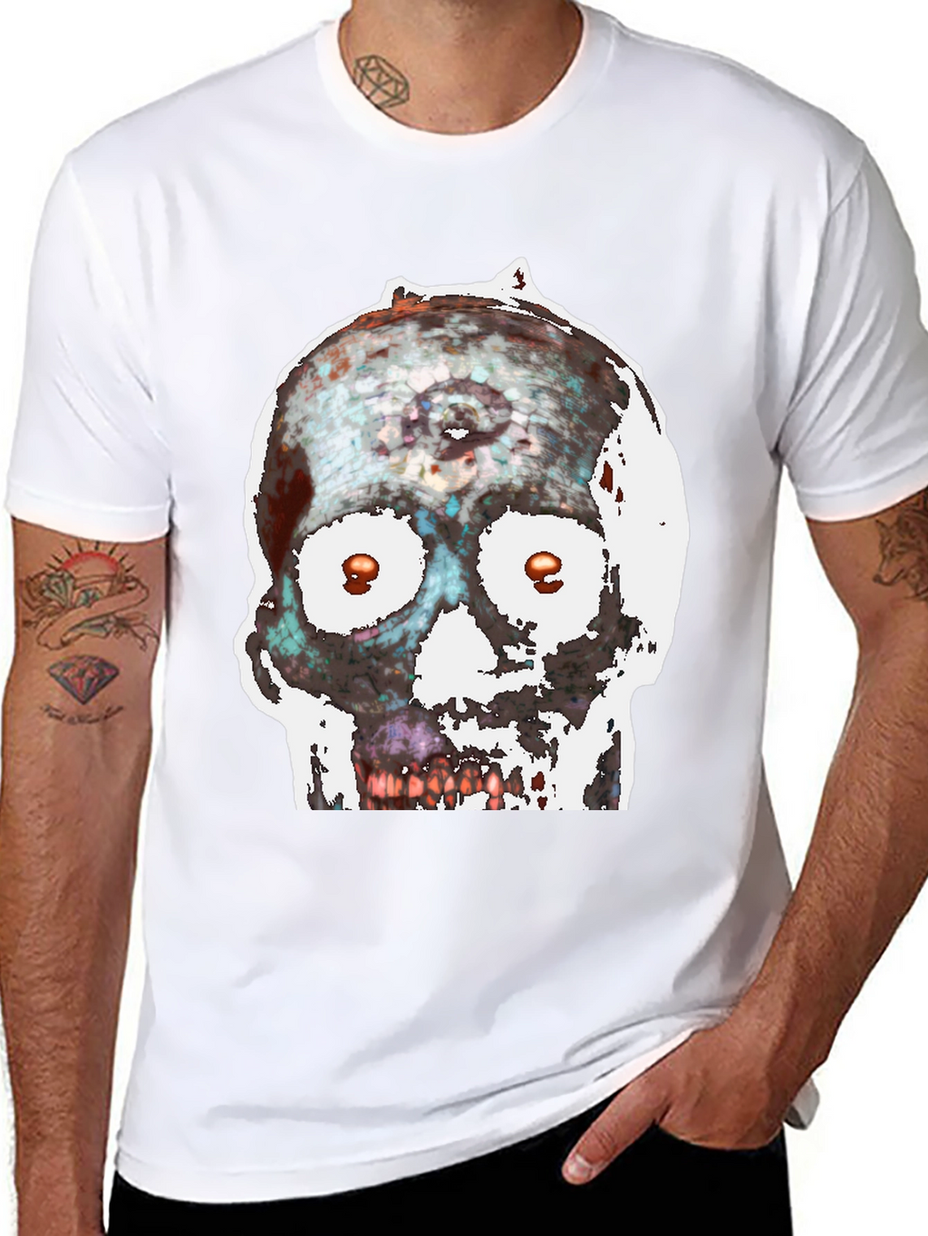 Edgy Skull Graphic Tee