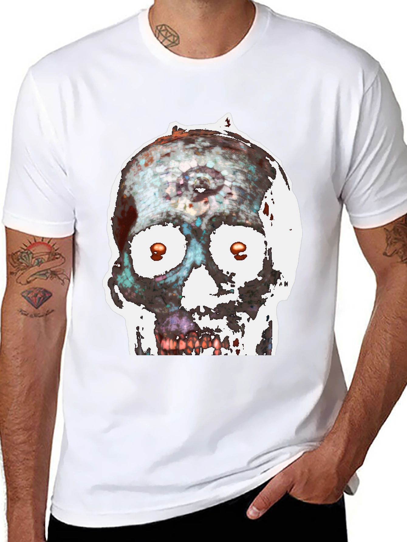 Edgy Skull Graphic Tee