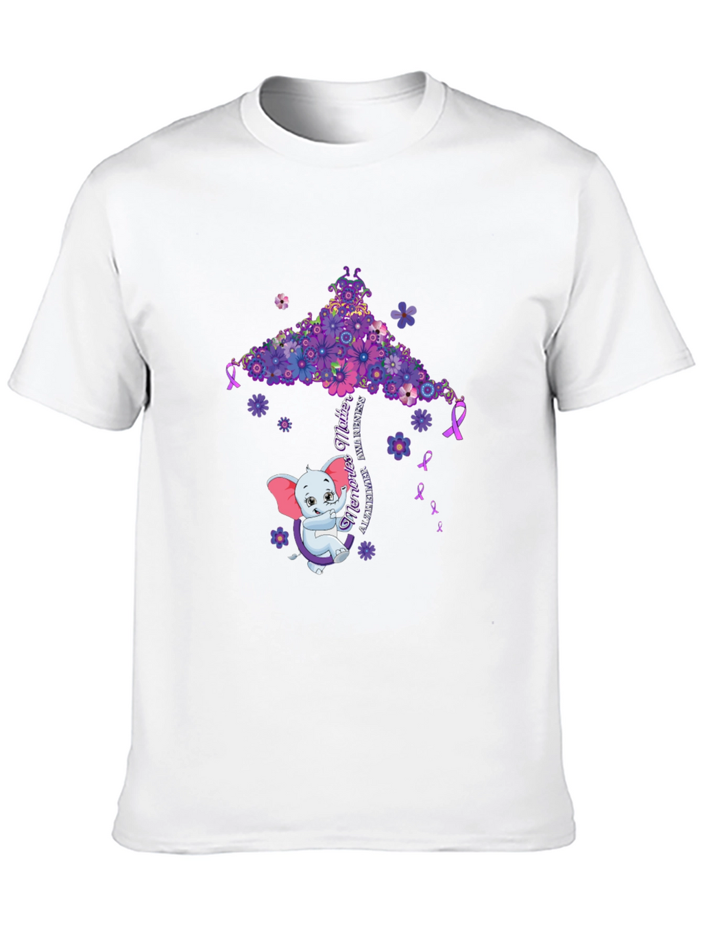 Alzheimers Awareness Elephant T-Shirt