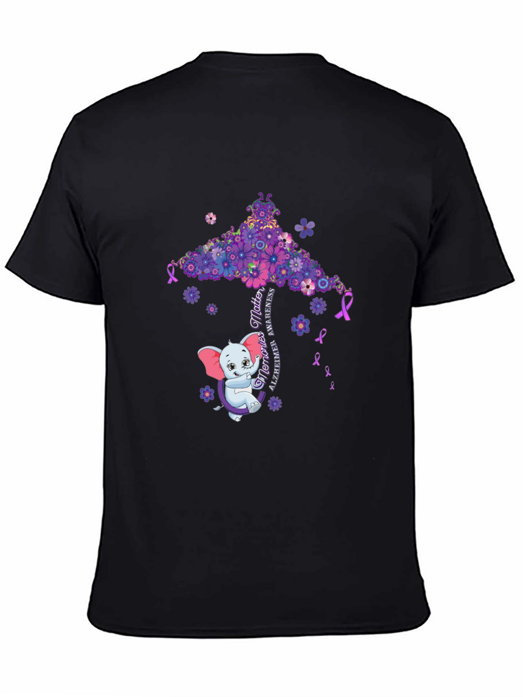 Alzheimers Awareness Elephant T-Shirt