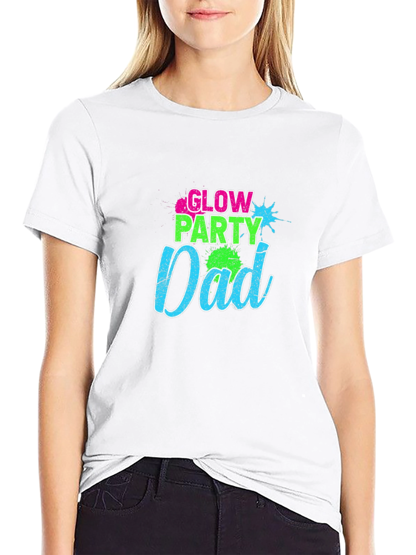 Glow Party Dad Graphic T-Shirt