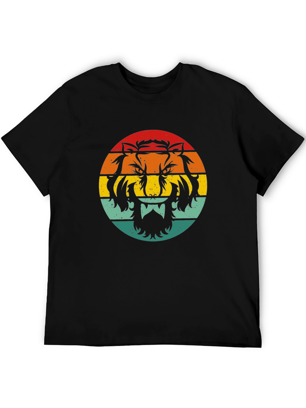 Retro Tiger Graphic T-Shirt - Black