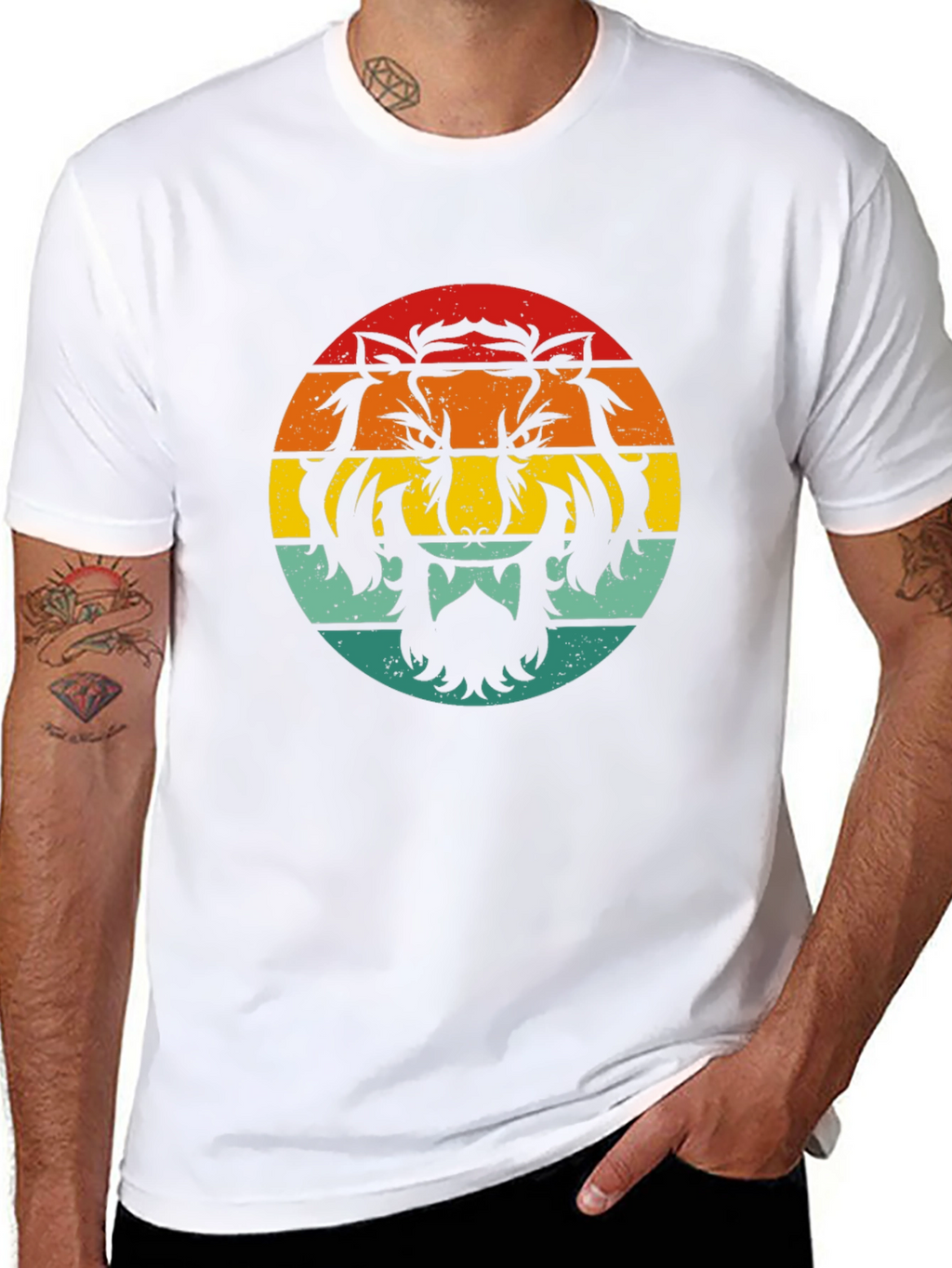 Retro Tiger Graphic T-Shirt - Black