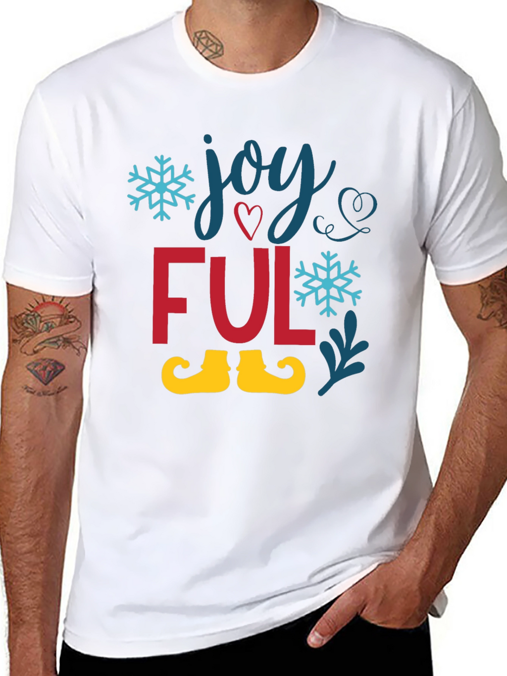 Joyful Holiday T-Shirt - Festive Christmas Tee