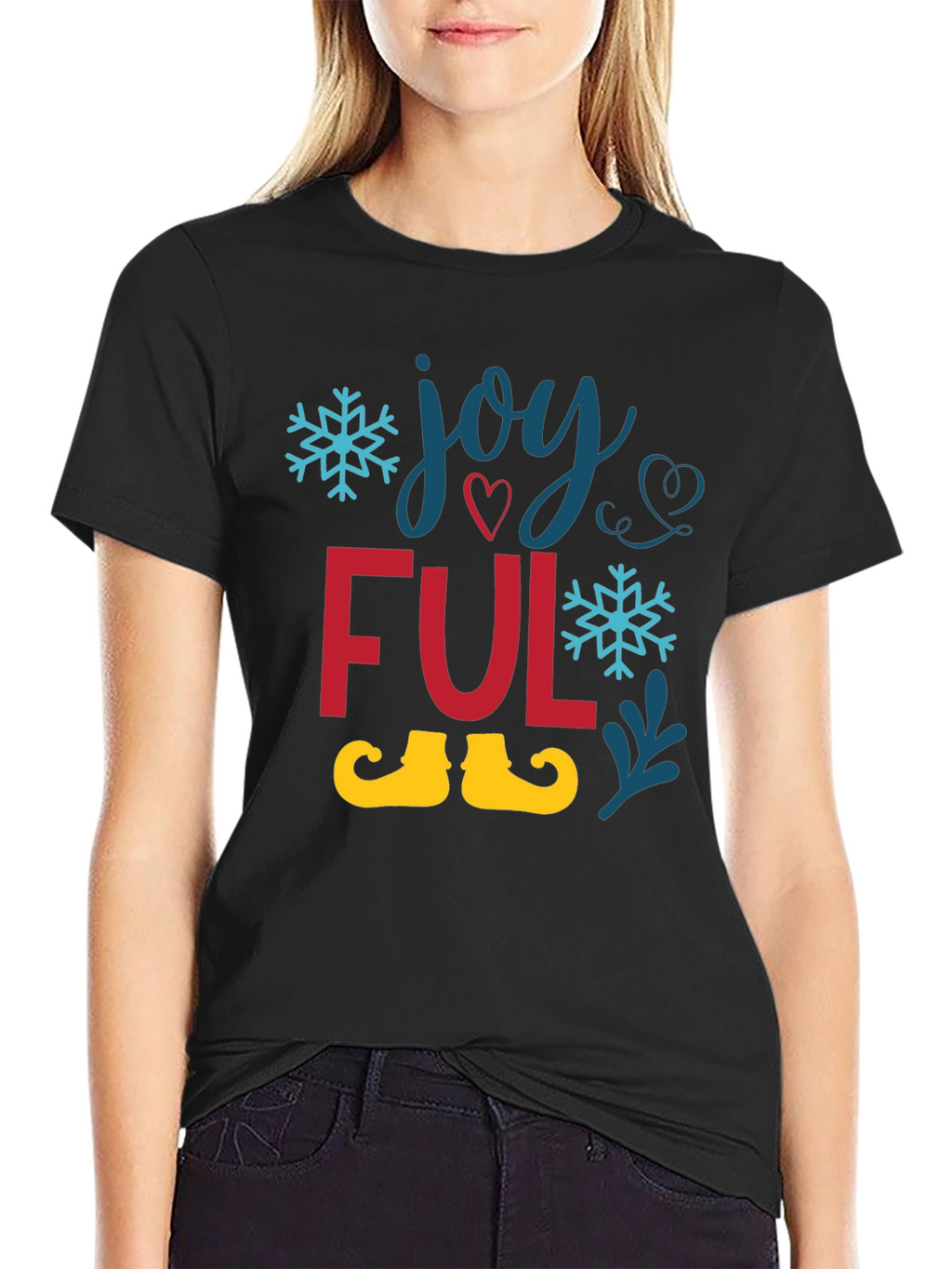 Joyful Holiday T-Shirt - Festive Christmas Tee