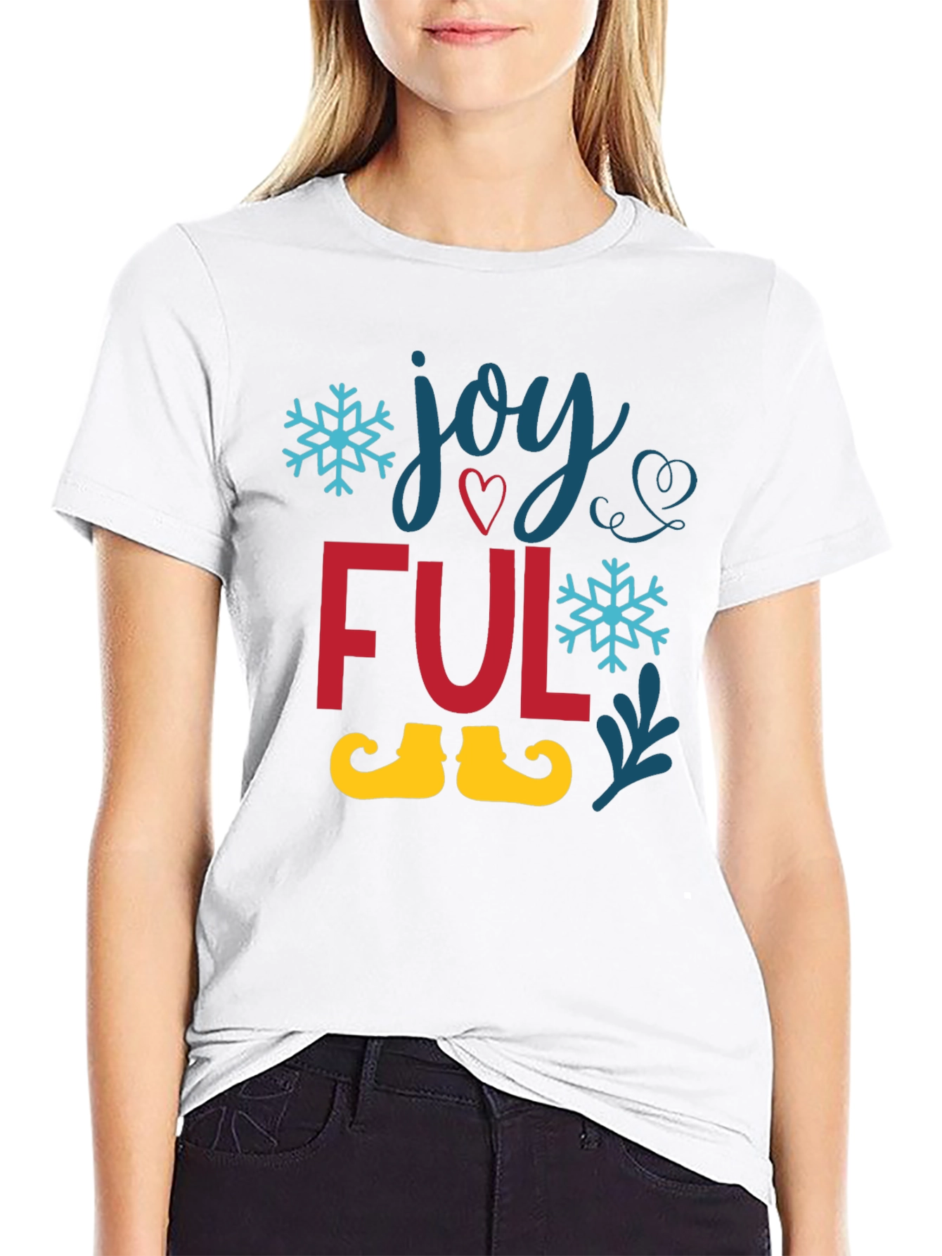 Joyful Holiday T-Shirt - Festive Christmas Tee
