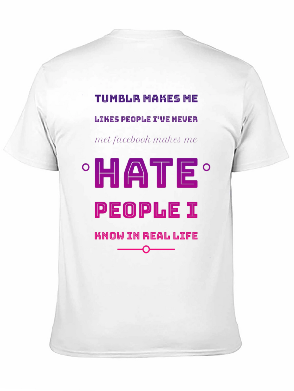 Tumblr vs Facebook Humor T-Shirt